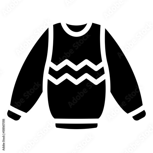 winter shirt Solid icon