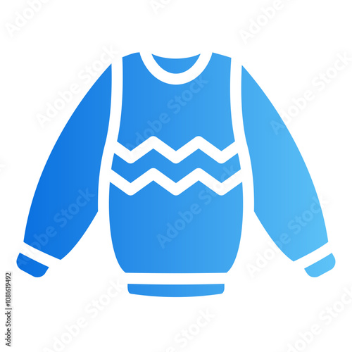 winter shirt Gradient icon