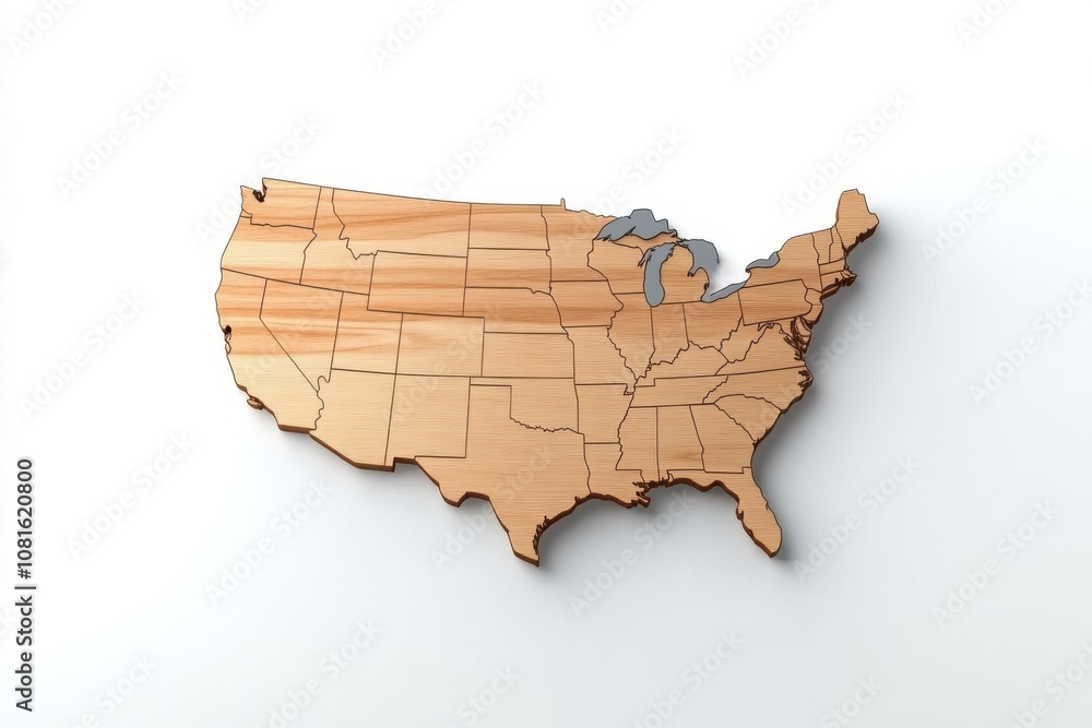 Usa map in bold relief style artistic representation background 3d perspective geographic visualization Usa map in bold relief style artistic representation background 3d perspective geographic visualization