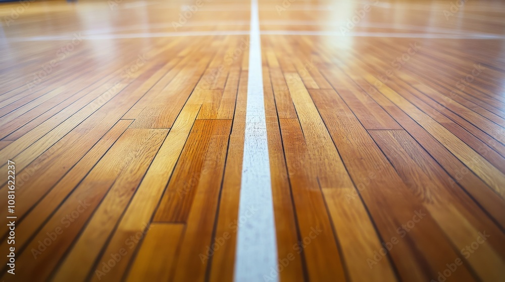 A basketball court's three-point line with a focus on the painted arc and wood texture, indoor setting with gym lights, Precise style A basketball court's three-point line with a focus on the painted arc and wood texture, indoor setting with gym lights, Precise style