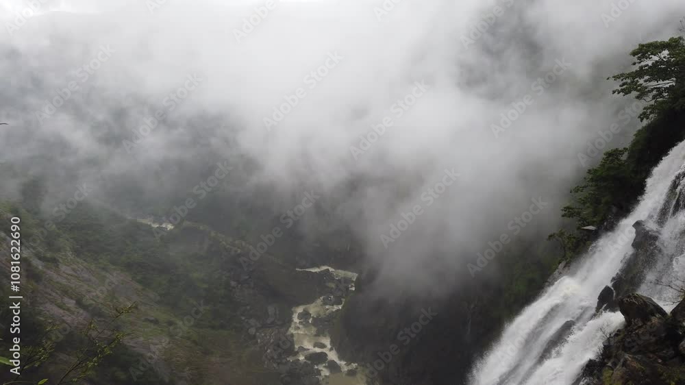 Alluring view of Jog falls or Joga Falls is the second highest plunge waterfall in India Alluring view of Jog falls or Joga Falls is the second highest plunge waterfall in India