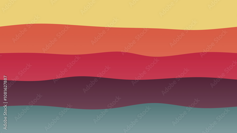 Obraz premium wave-patterned background with a flowing design, gradient colors abstract background