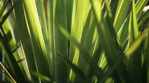 Yucca Plant - a striking and resilient succulent. The yucca showcases its unique form and vibrant green leaves, adding a touch of nature to any space. photo