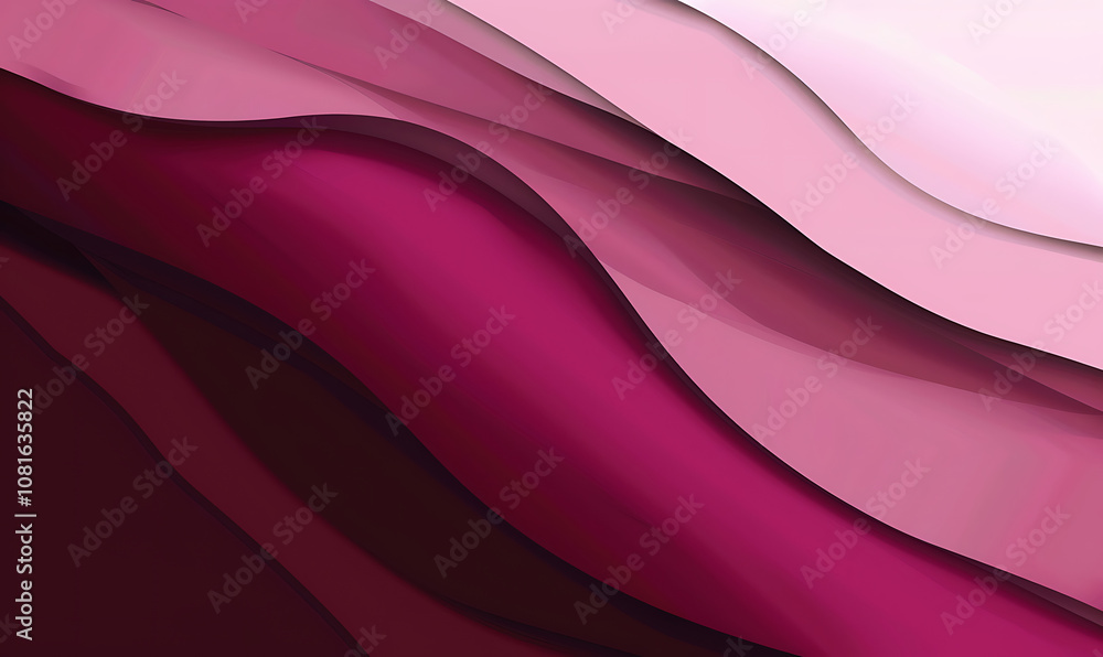 Obraz premium A graceful gradient transitioning from deep burgundy to soft pink, exuding richness and elegance