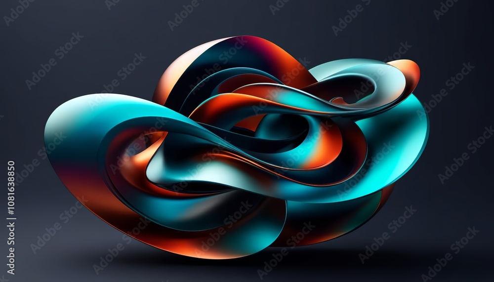 3D Abstract Design. Created with Generative AI Technology 3D Abstract Design. Created with Generative AI Technology