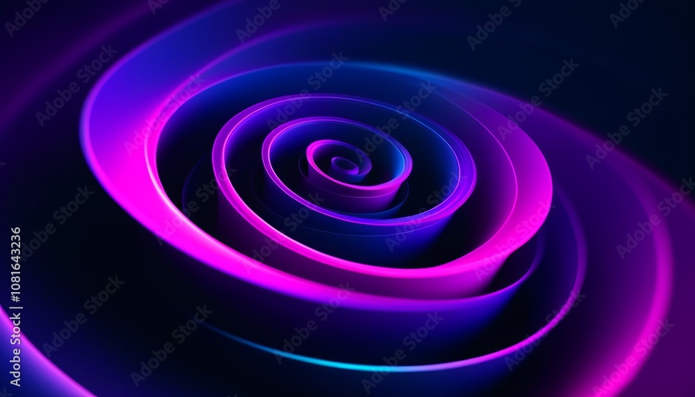 Spiral Background with Vibrant Neon Tones. Created with Generative AI Technology Spiral Background with Vibrant Neon Tones. Created with Generative AI Technology