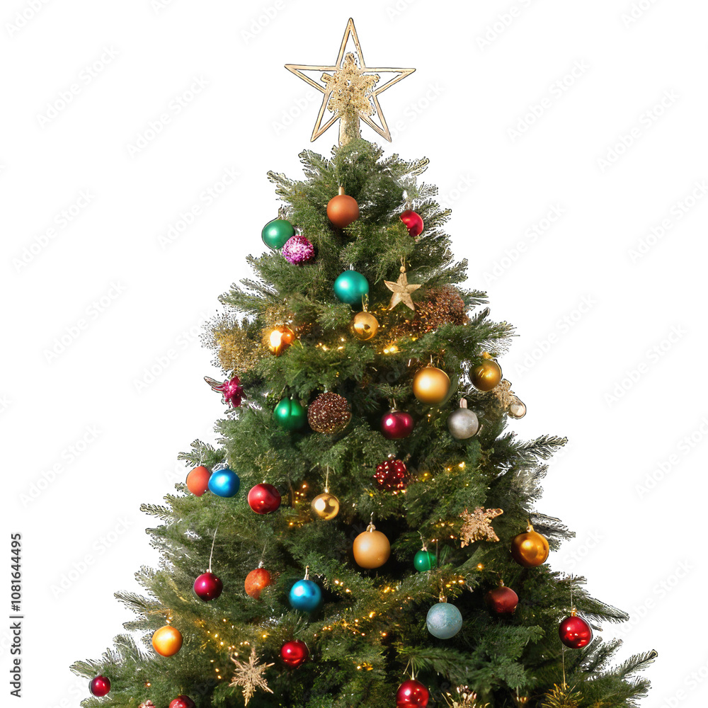 Christmas tree isolated on transparent background. Christmas tree isolated on transparent background.