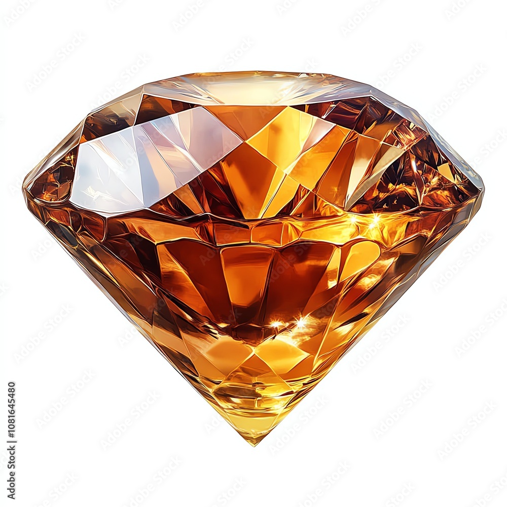 A sparkling orange diamond with intricate facets, showcasing a stunning blend of brilliance and warmth. A sparkling orange diamond with intricate facets, showcasing a stunning blend of brilliance and warmth.