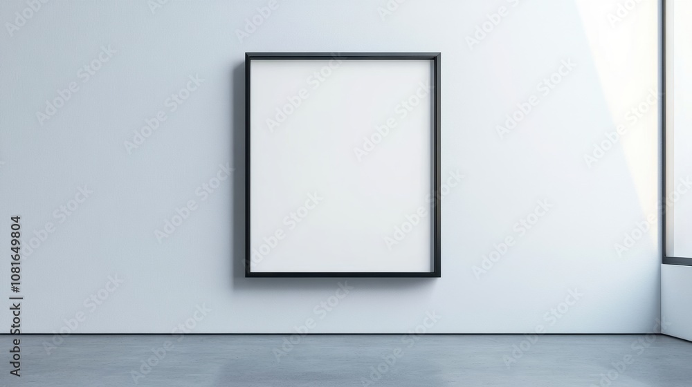 Blank Canvas in Modern Gallery Blank Canvas in Modern Gallery