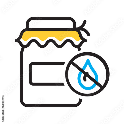 Vector multi color icon for Airtight