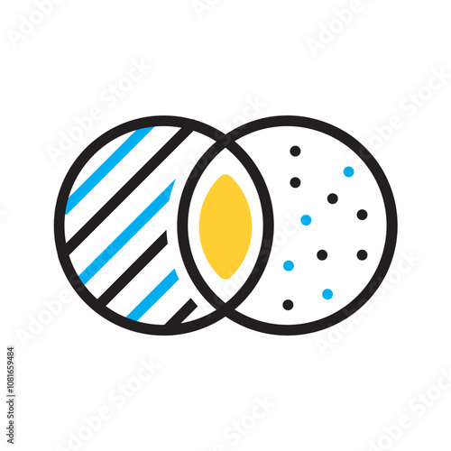 Photography Vector multi color icon for Combined