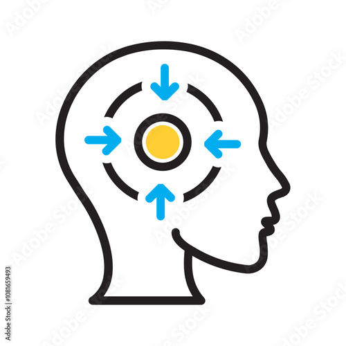 Vector multi color icon for Concentrate