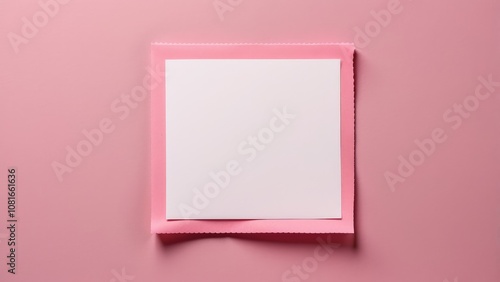 Pink paper with blank postal stamp backgrounds