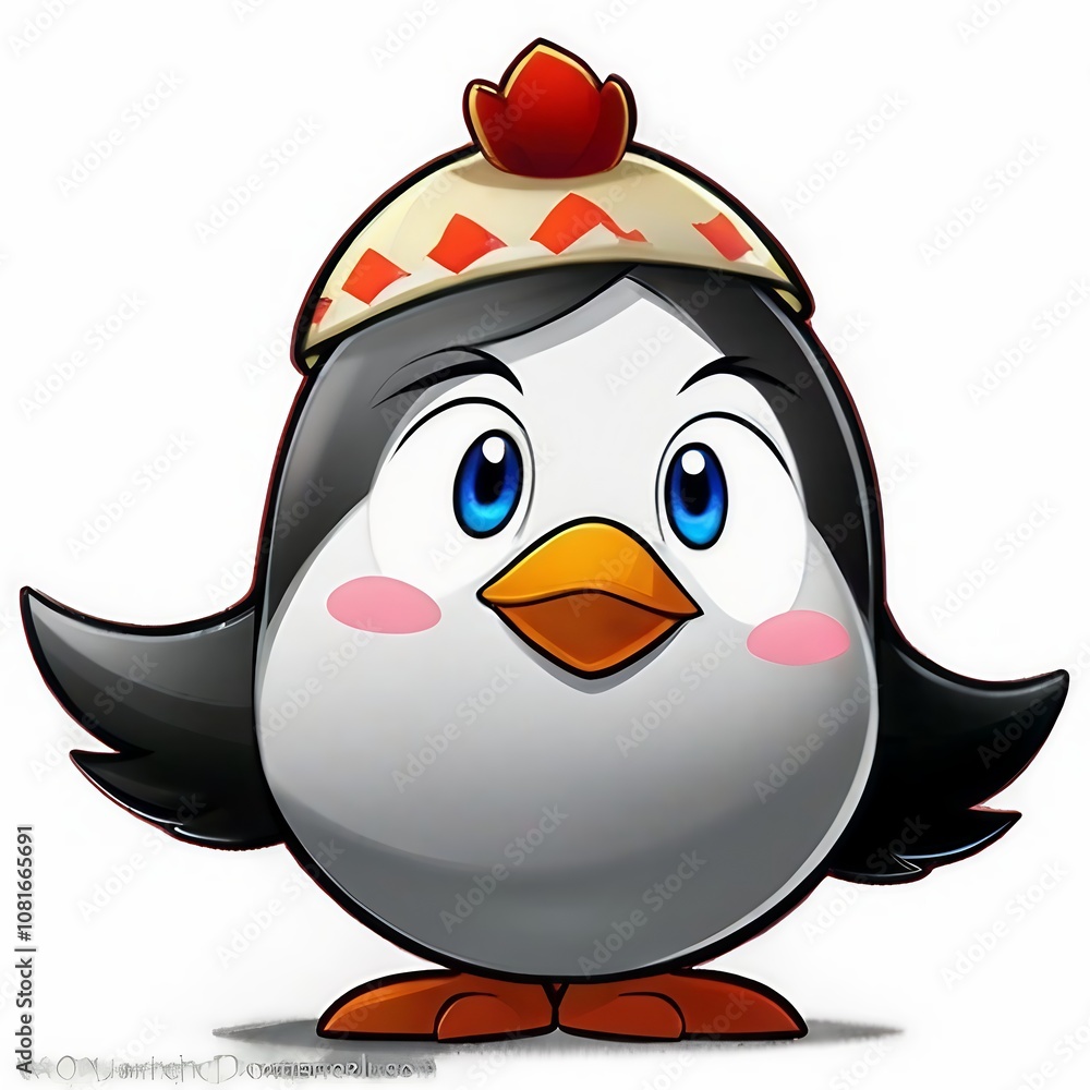 penguin cartoon with sign penguin cartoon with sign