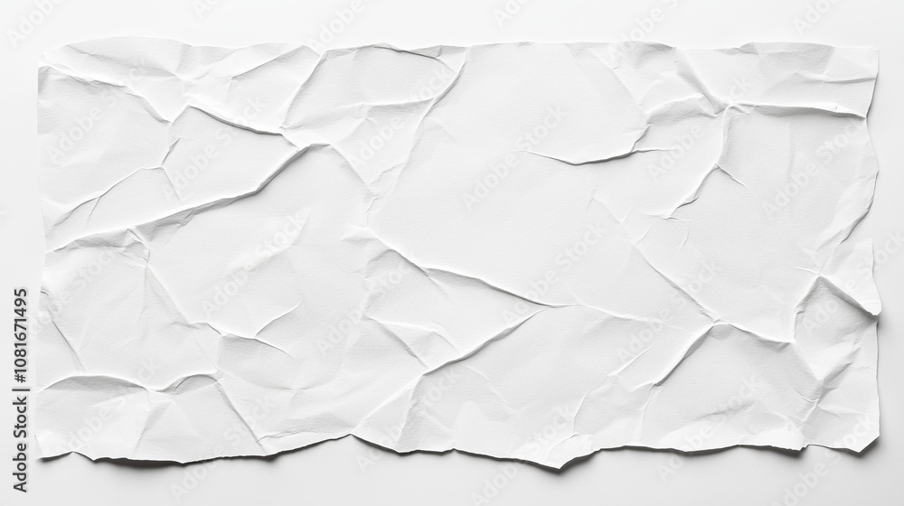 A crumpled, wrinkled piece of white paper with a textured surface, giving a sense of wear and depth. A crumpled, wrinkled piece of white paper with a textured surface, giving a sense of wear and depth.