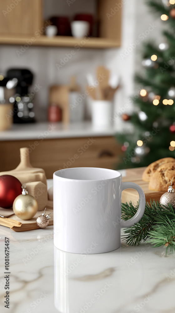 Set with white mug for mockup. The mug with the christmas decorations.
Set with white mug for mockup. The mug with the christmas decorations.