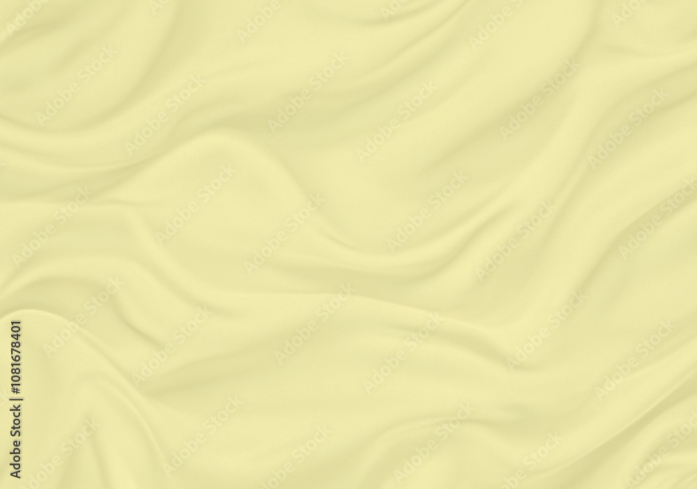 Fototapeta premium 揺れるパステルイエローの布模様,Swaying pastel yellow cloth