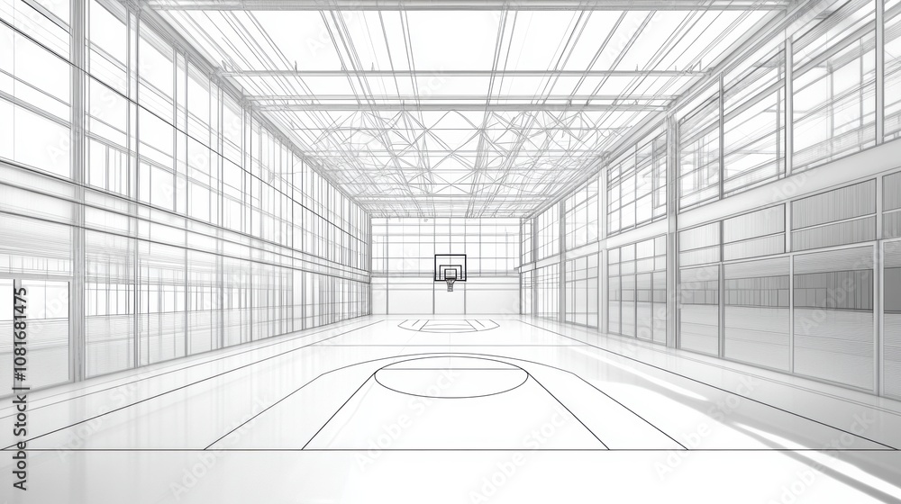 Basketball Court Blueprint. Basketball Court Blueprint.