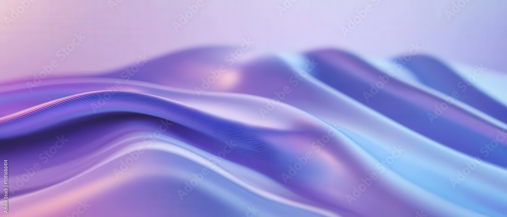 Obraz premium Abstract waves of vibrant colors create a serene and calming atmosphere.