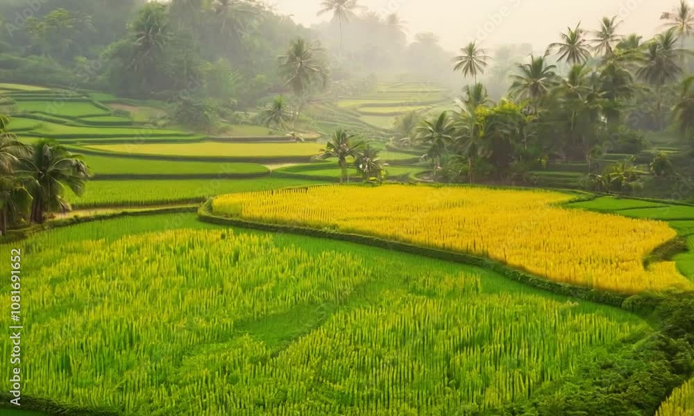 rice field greeny area rice field greeny area