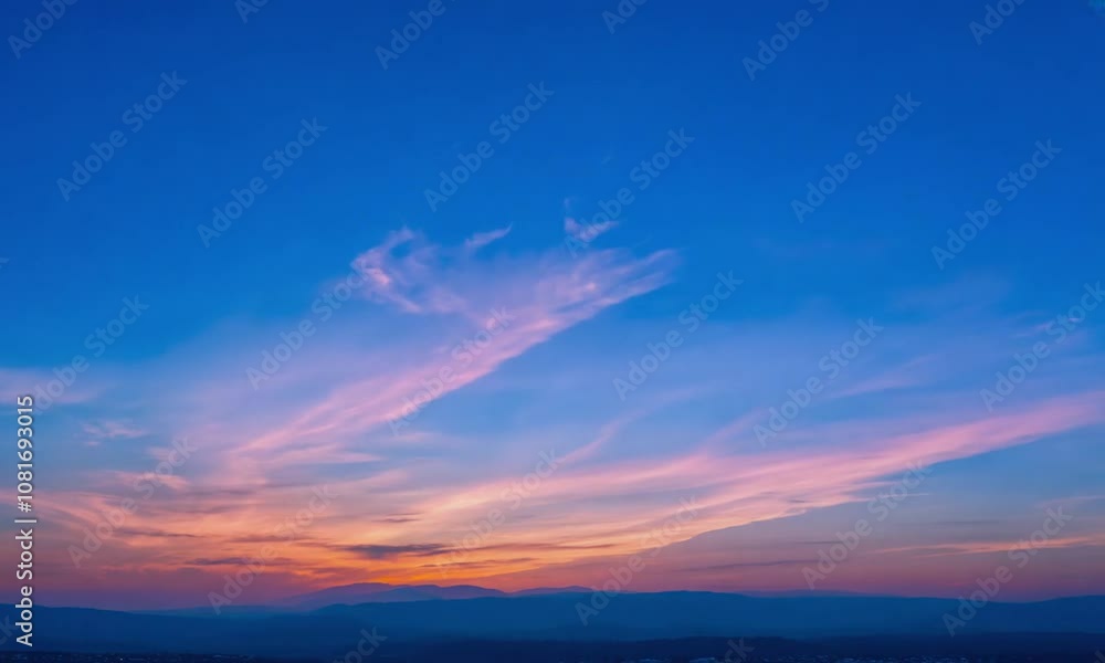 blue sky with beautiful sunset blue sky with beautiful sunset