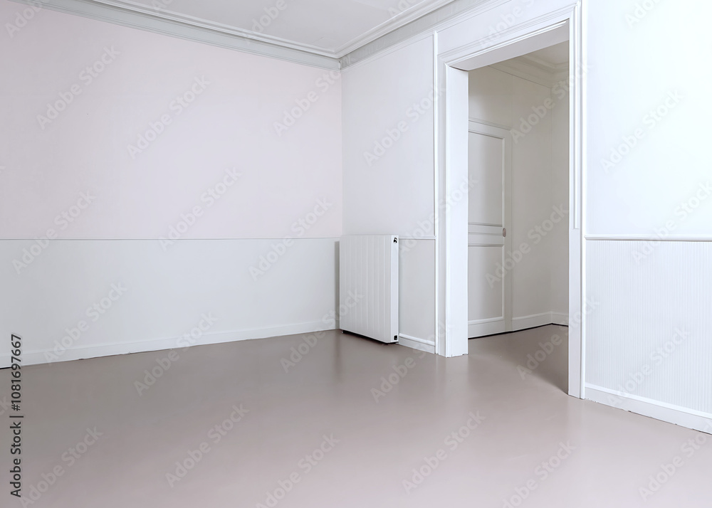 Fototapeta premium empty white room