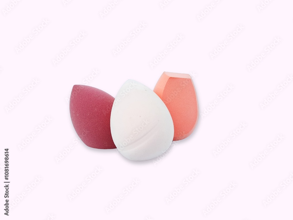 Beauty blender put in the plain background. Beauty blender put in the plain background.