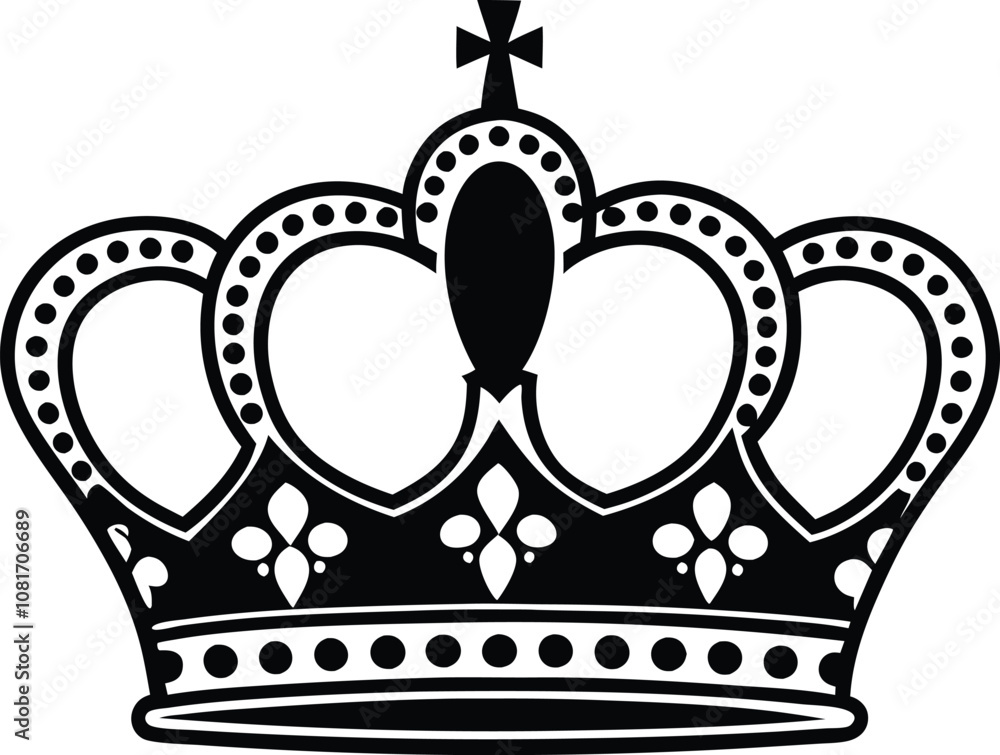 Royal crown silhouette , king crown icon, Tiara vector black Royal crown silhouette , king crown icon, Tiara vector black