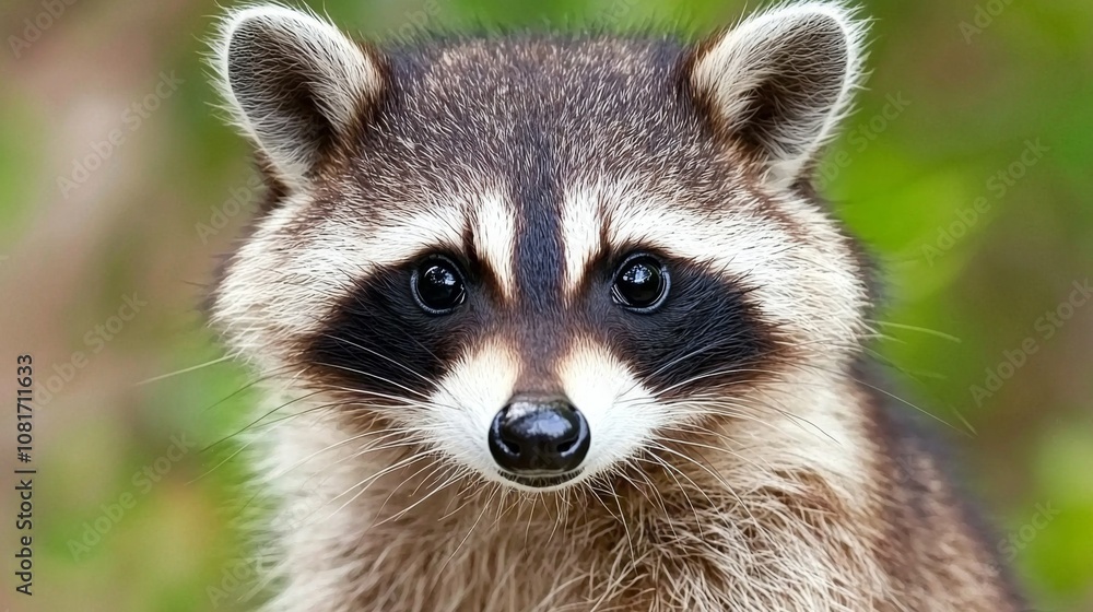 A curious raccoon explores its natural habitat during a sunny afternoon in a lush forest environment A curious raccoon explores its natural habitat during a sunny afternoon in a lush forest environment