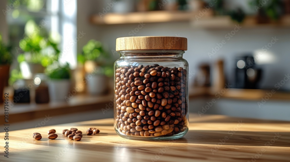 beans in a glass jar beans in a glass jar
