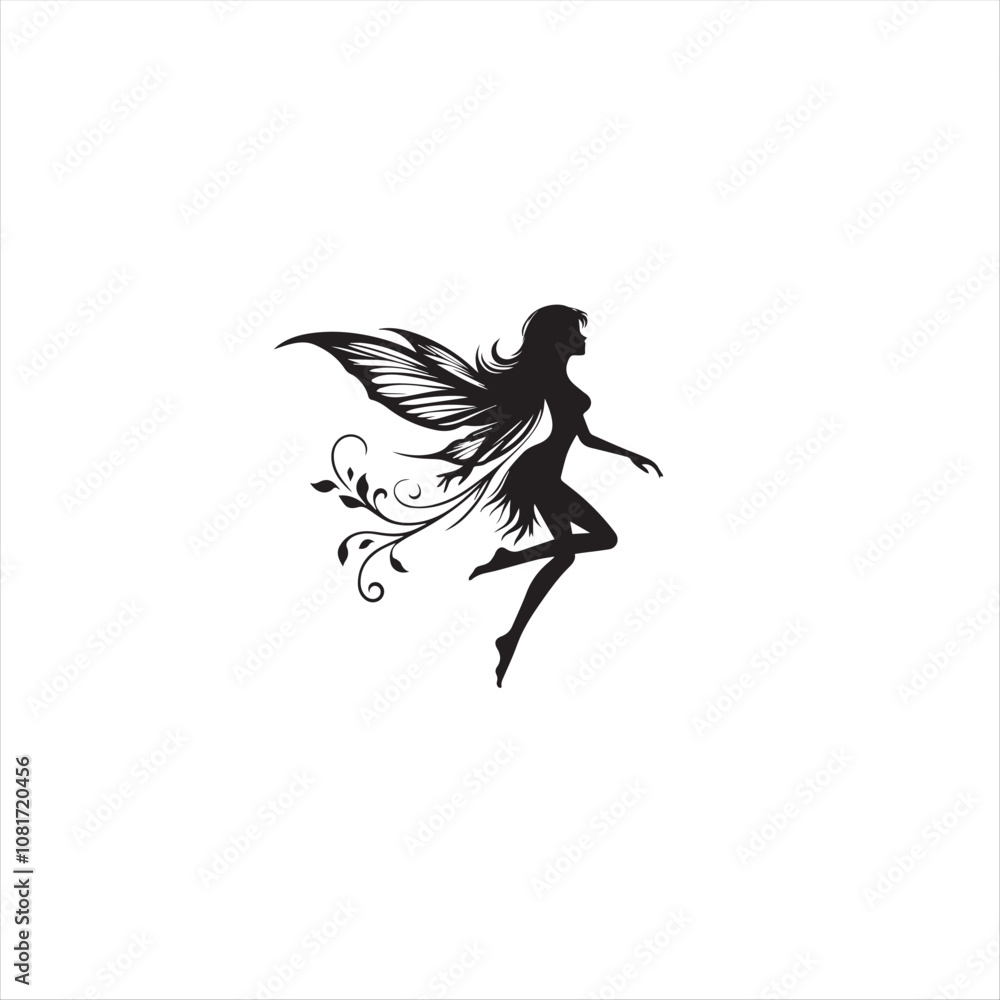 Fototapeta premium Beautiful Fairy Silhouette