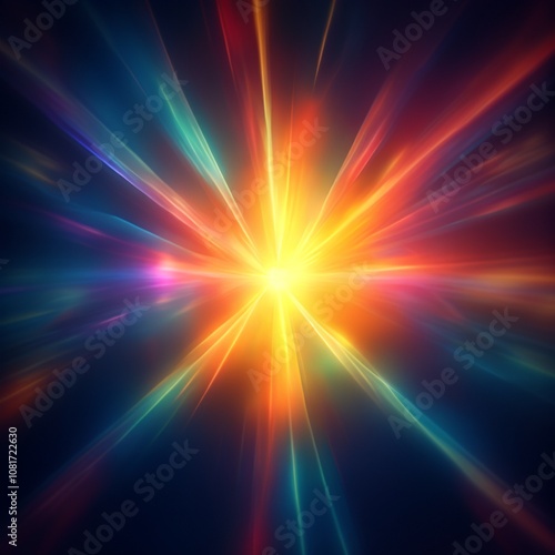 abstract background with rays