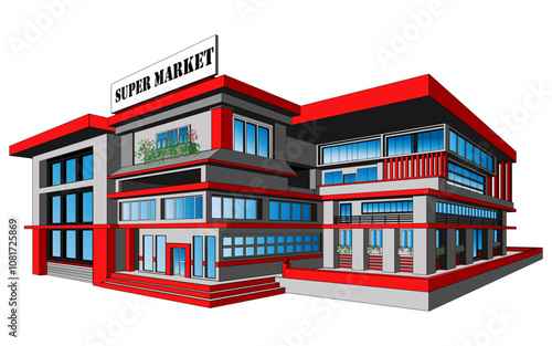 Architecture building Concept In Vector for business purpose 