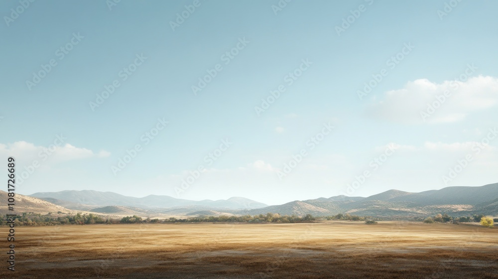 A serene landscape featuring rolling hills and a clear blue sky. A serene landscape featuring rolling hills and a clear blue sky.