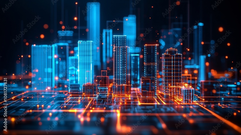 Blueprint Streamline Tasks, Futuristic Cityscape with Blueprint Overlay and Illuminated Streamlined Tasks Blueprint Streamline Tasks, Futuristic Cityscape with Blueprint Overlay and Illuminated Streamlined Tasks