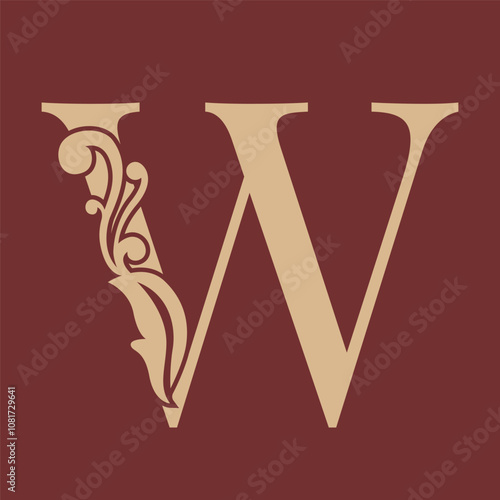 Letter W luxurious initials logo