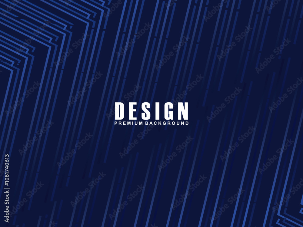 Dark blue premium background. Modern line curve abstract presentation background. Luxury paper cut background. Abstract decoration, gradient blue lines pattern, halftone gradient. Dark blue premium background. Modern line curve abstract presentation background. Luxury paper cut background. Abstract decoration, gradient blue lines pattern, halftone gradient.
