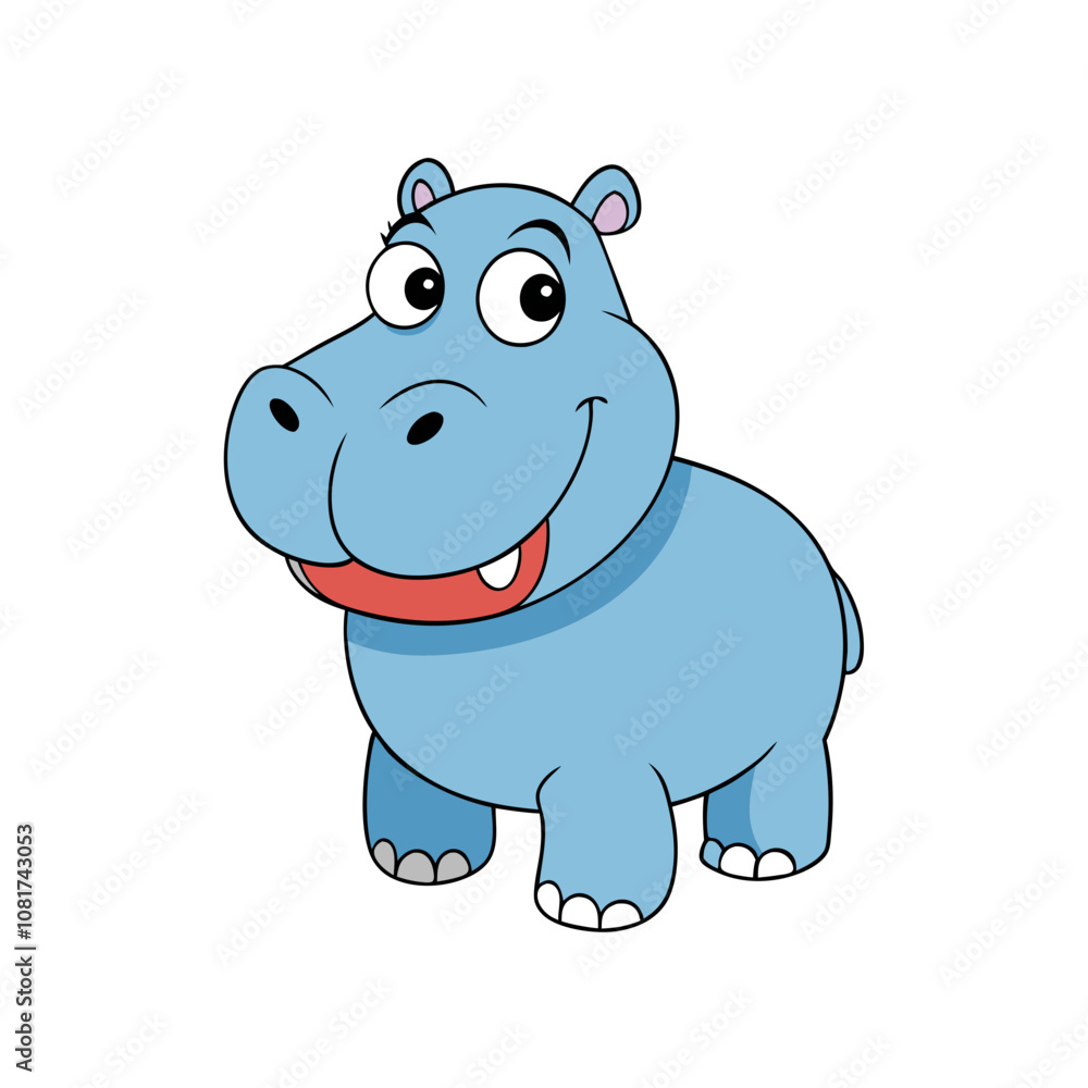 Hippopotamus cartoon vector Hippopotamus cartoon vector
