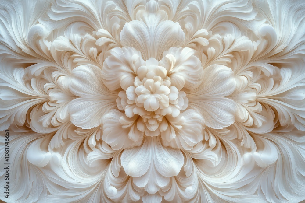 An intricate and elegant design featuring flowing floral patterns. An intricate and elegant design featuring flowing floral patterns.