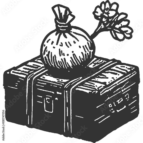 Kept from the Kingdom Vintage Illustration Vector