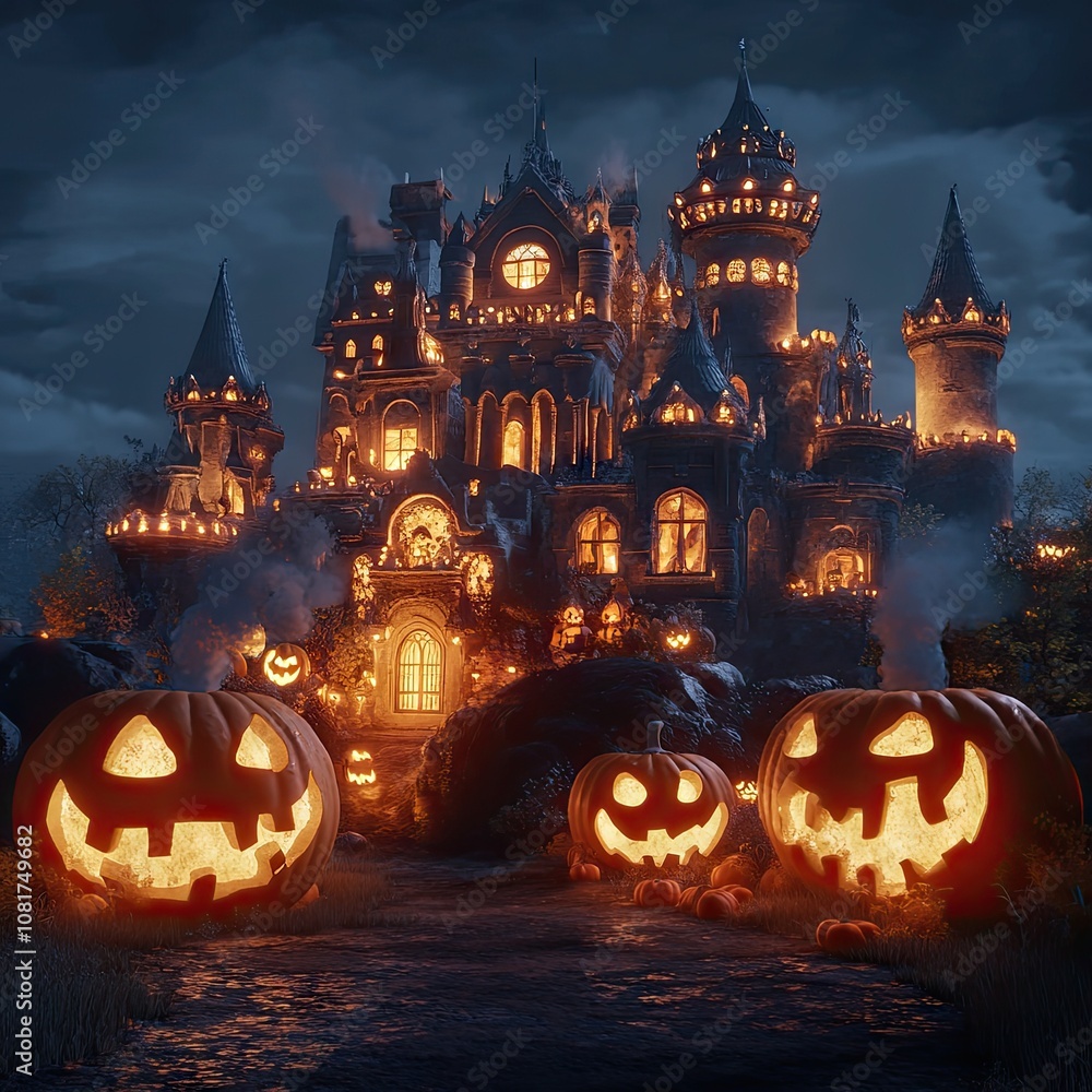 Halloween merayakan latar belakang dengan Pumpkin and horror Castle. Latar Belakang Horror Halloween. Halloween merayakan latar belakang dengan Pumpkin and horror Castle. Latar Belakang Horror Halloween.