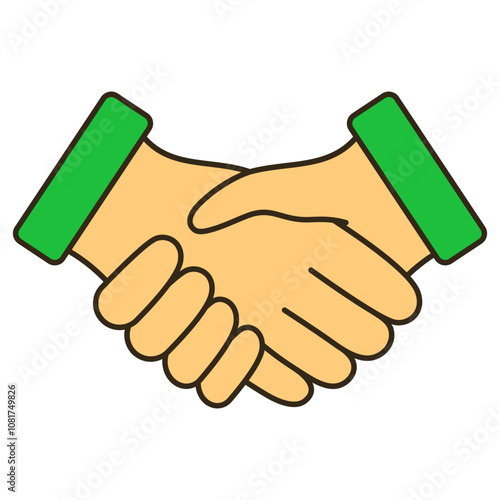 handshake vector illustration