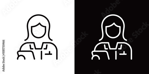 看護師のシンプルなアイコン