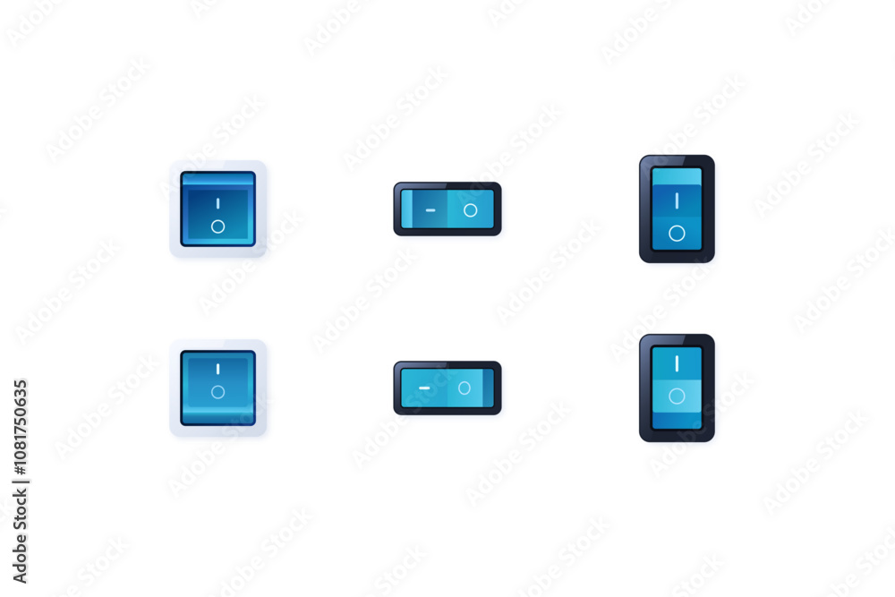 Skeuomorphic UI Design Icons Set Skeuomorphic UI Design Icons Set