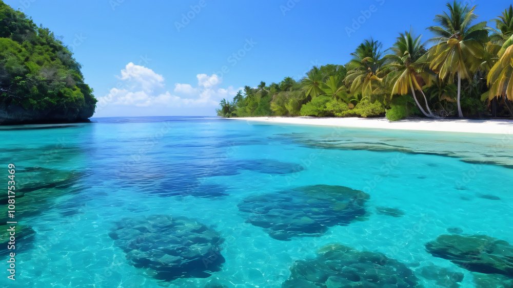 Fototapeta premium tropical paradise island