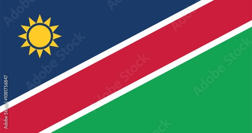 Free Download Namibia Flag Illustration - GFXLoad