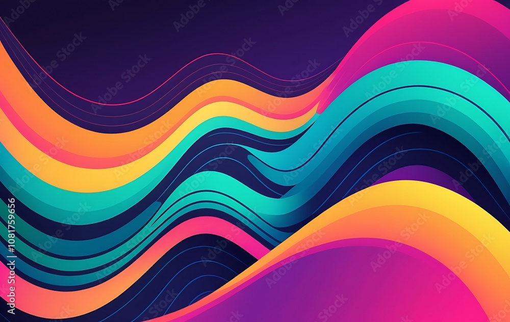 Abstract background with waves Abstract background with waves