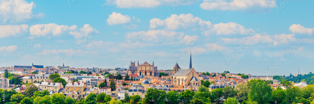 Panorama of Poitiers city landscape view Panorama of Poitiers city landscape view