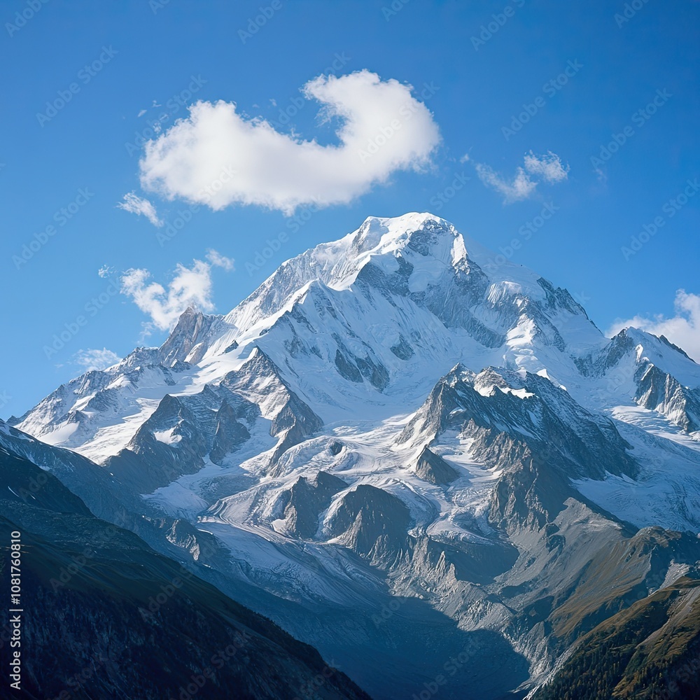 Fototapeta premium Looking at Monte Rosa