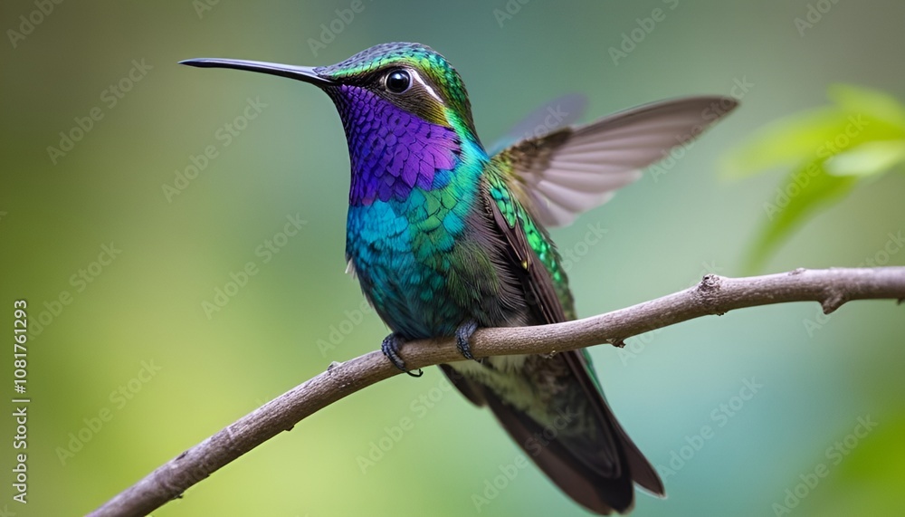 hummingbird on a branch hummingbird on a branch